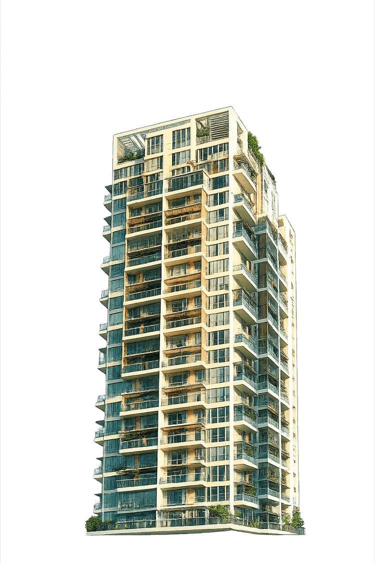 High-rise apartment tower